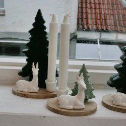 Lysestage med rdyr, lille