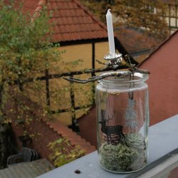 Juletr, metal, lille ophng