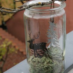 Juletr, metal, lille ophng