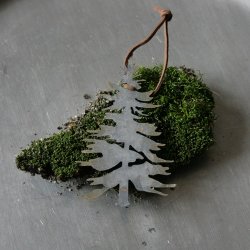 Juletr, metal, lille ophng