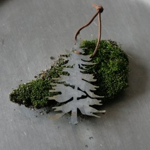 Juletr, metal, lille ophng