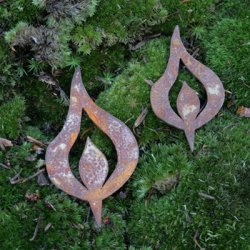 Flamme, rust (8 cm)