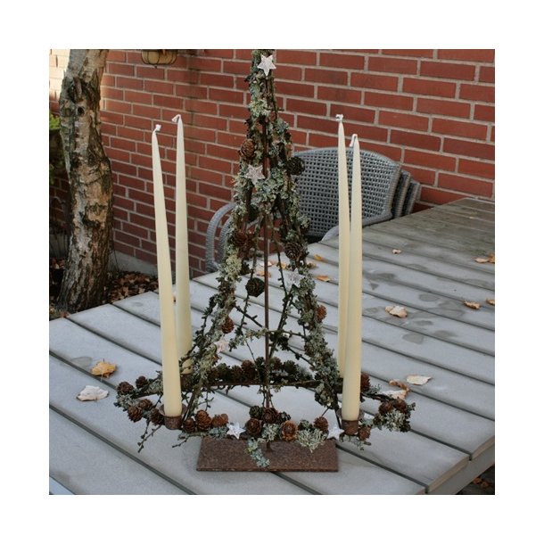 Adventsstage og gurilande med sm kogler