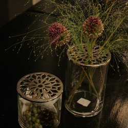 Glas med lg, lille glas med slv lg