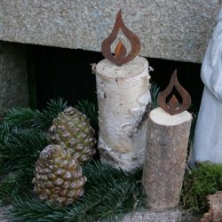 Flamme, rust (10 cm)