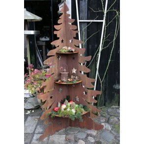 Juletr med 3 hylder, jern