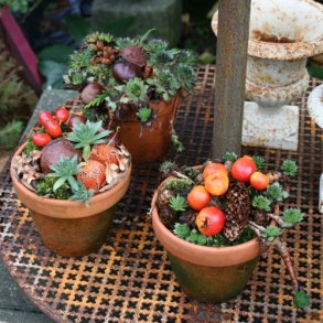 Lerpotte, 11 cm (3 stk.)