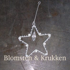 Stjerne med perler til oph�ng