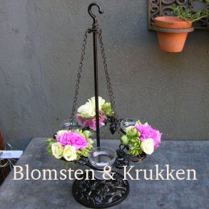 Bordstage krans til lys (6 glas)