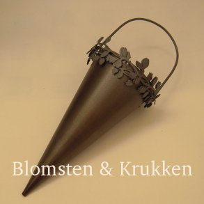 Krmmerhus i zink m/hank og bladranke