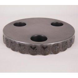 Zinkbakke med plads til blomster