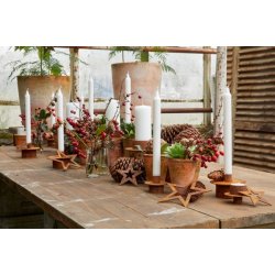 Stjerne Vega, rustik rust ( 10 cm)