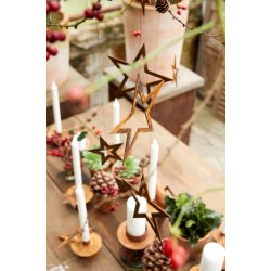 Stjerne Vega, rustik rust ( 10 cm)