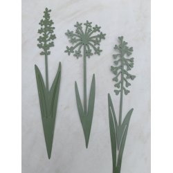 Blomsterstick, irgrn 30 cm (3 stk.)