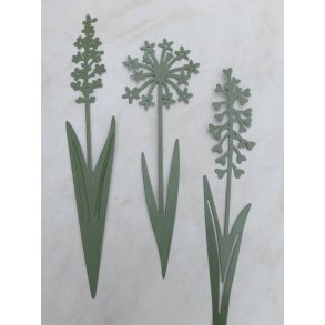 Blomsterstick, irgrn 30 cm (3 stk.)
