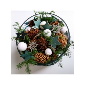 Stjerner, lysgrn velour (10 stk.)