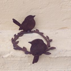 Krans med 2 fugle