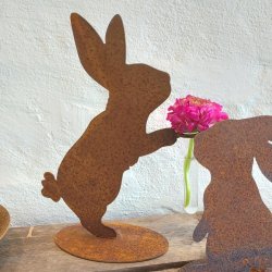 Pskehare med reagensglas