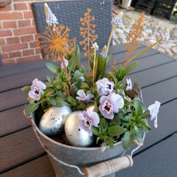 Blomsterstick, rust 20 cm (3 stk.)