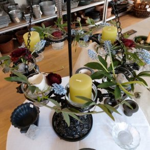 Bordstage krans til lys (9 glas)