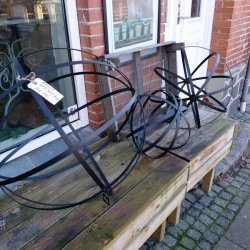 Dekorationskugle, metalbnd (st af 3)