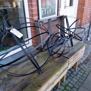 Dekorationskugle, metalbnd (st af 3)