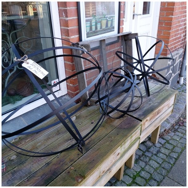 Dekorationskugle, metalbnd (st af 3)