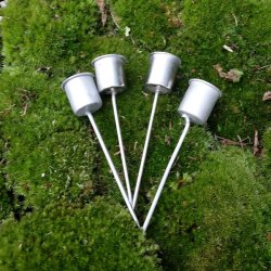 Lysholder til stagelys/kronelys (4 stk.)