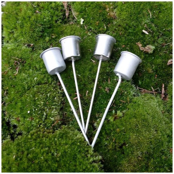 Lysholder til stagelys/kronelys (4 stk.)