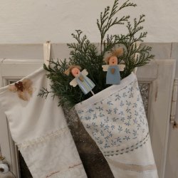 Engle, lysebl� (3 stk.)