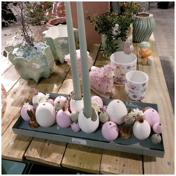 Aflang bakke, st�vet gr�n