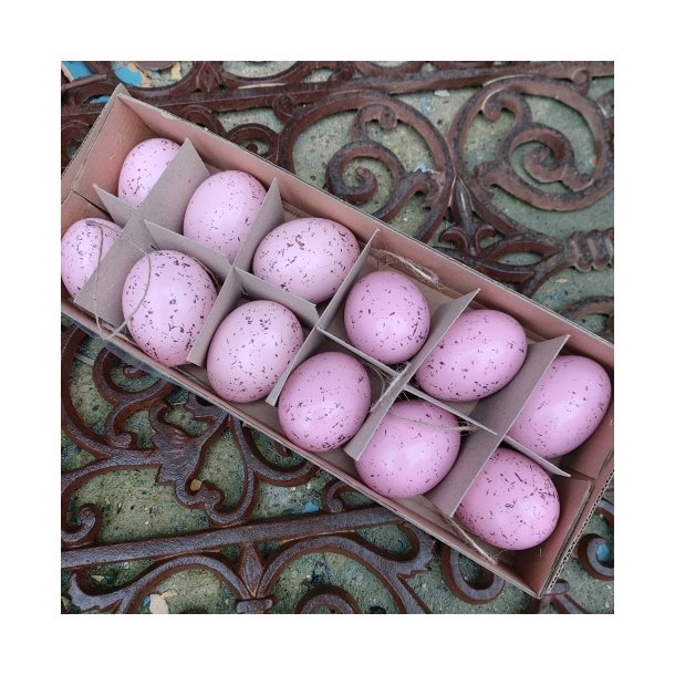 H�nse�g, udpustede pink, sp�ttede (12 stk.)
