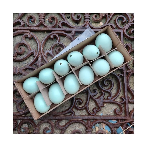 H�nse�g, udpustede st�vet gr�n, mat og blank (12 stk.)