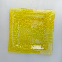 Gult glasfad (25 cm)