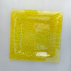 Gult glasfad (20 cm)