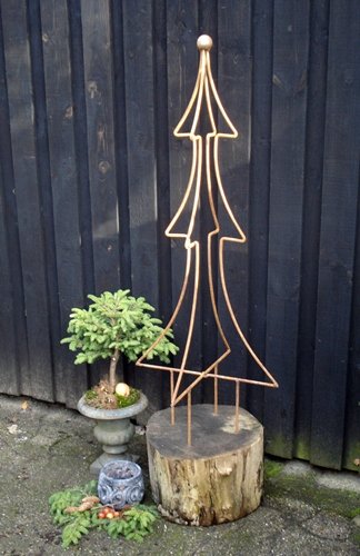 Juletræ i rundjern. - Jul - Blomsten & Krukken