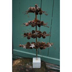 Juletr rust, lille - uden fod