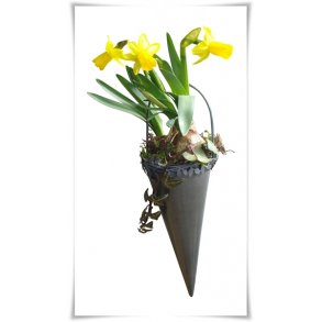 Kr�mmerhus i zink m/hank og bladranke