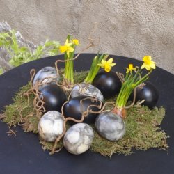 Keramik æg, sorte