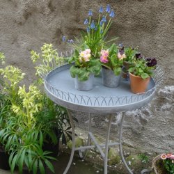 Blomsterbord, zink