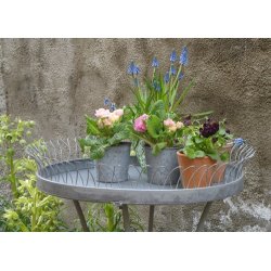 Blomsterbord, zink