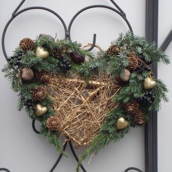 Hjerte, guld til ophng