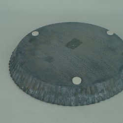 Zinkbakke med rillet kant