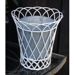 Potte, fil de fer med zinkindsats