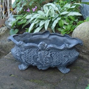 Stbejernskrukke, oval, gr