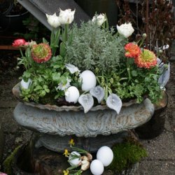 Stbejernskrukke, oval, gr. Stor