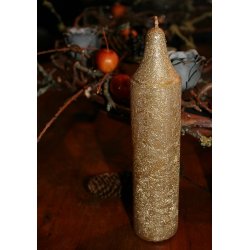 Bloklys med top, guld