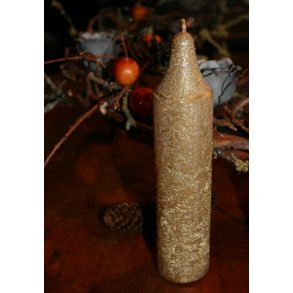 Bloklys med top, guld