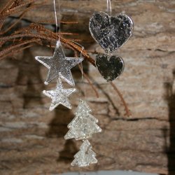 Glaspynt til ophng (3 stk.)