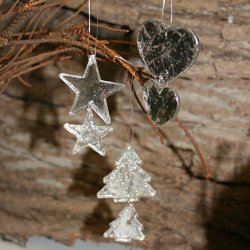 Glaspynt til ophng (3 stk.)